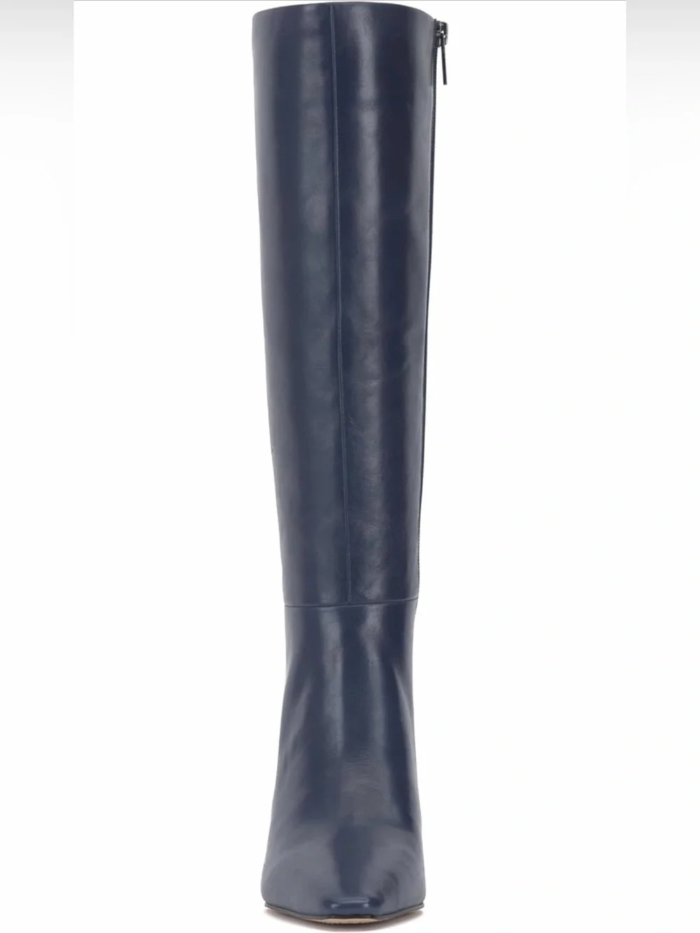 Vince Camuto Navy Leather  Pointed-Toe Boot